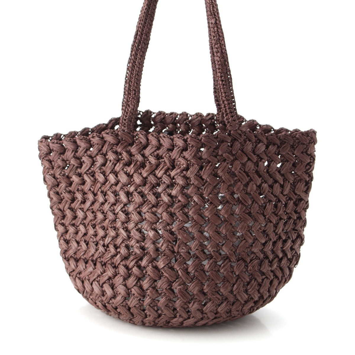THE ROW ester Raffia Braid Tote Bag Brown