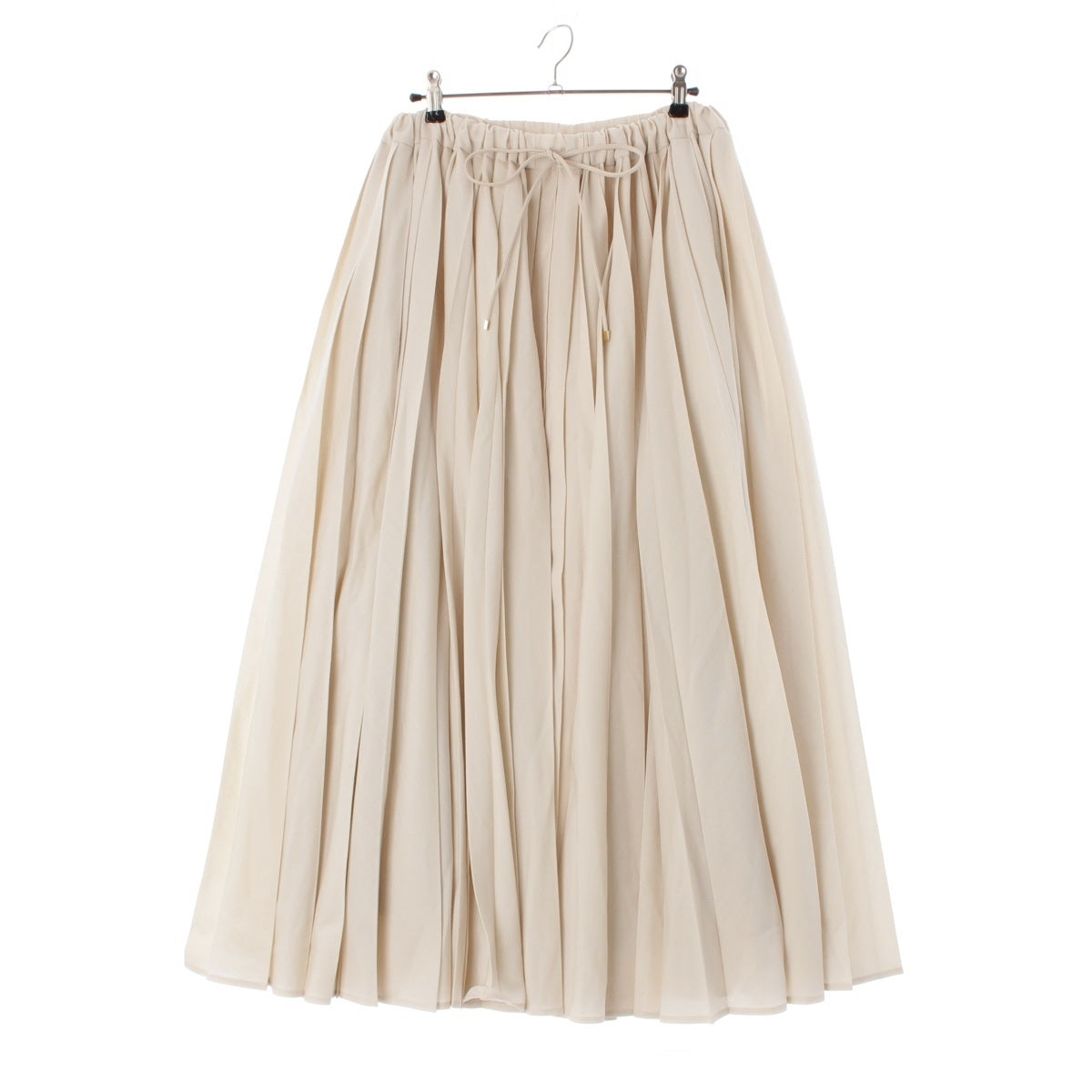 ebure wool Long Pleated skirt 3710500128 beige 36