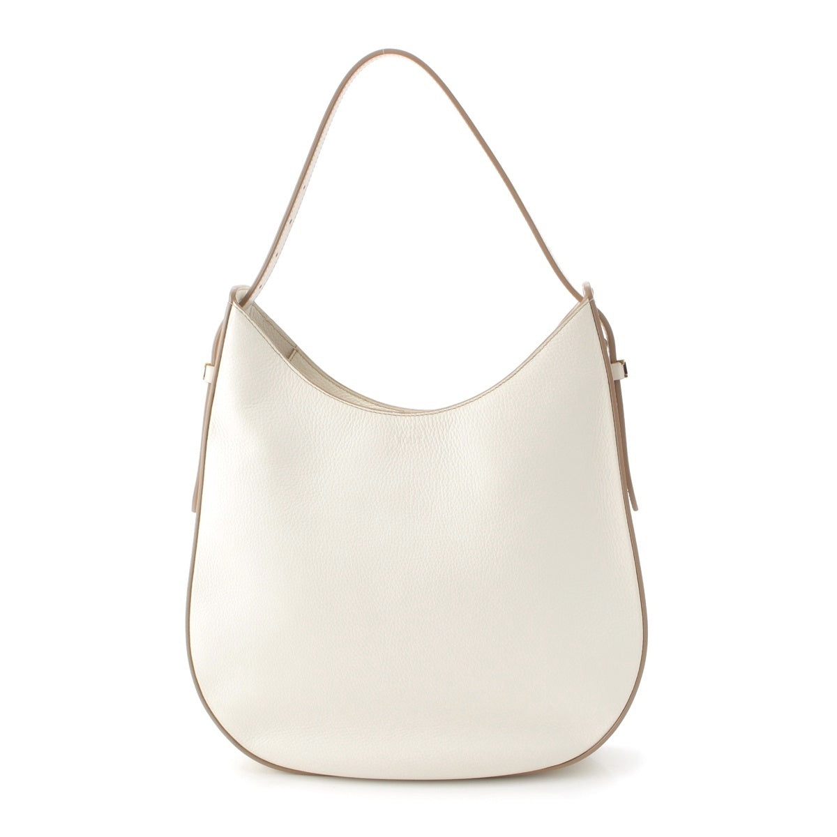 TOD’S Oboe leather Logo embossed one Shoulder Bag white