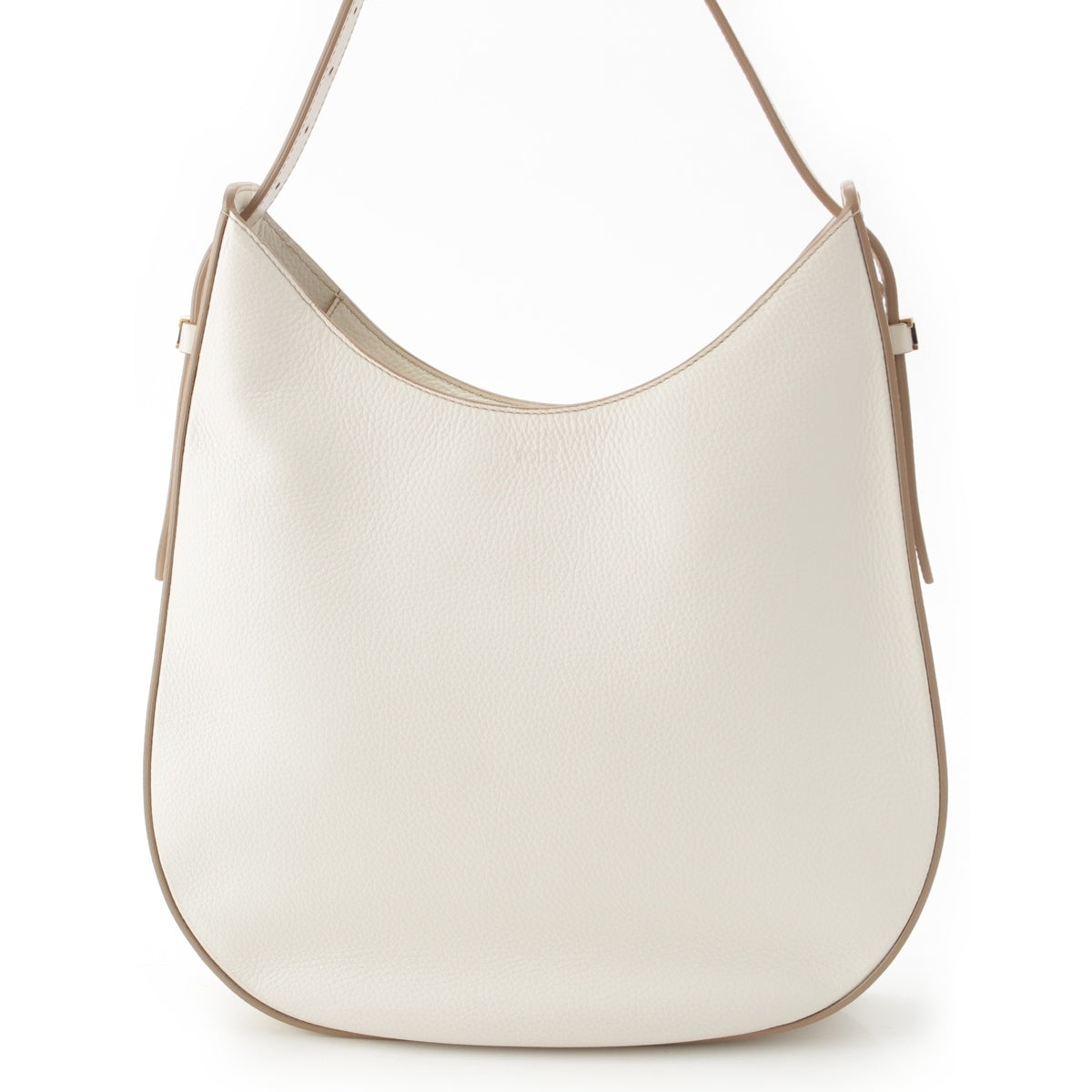 TOD’S Oboe leather Logo embossed one Shoulder Bag white