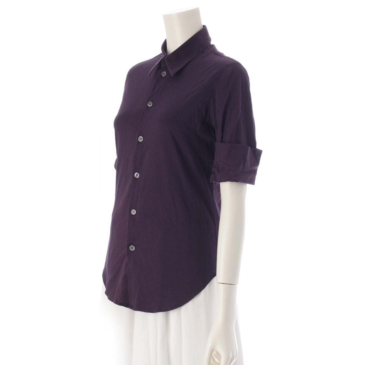 HELMUT LANG Personal design sleeve Short sleeve shirt tops purple 40