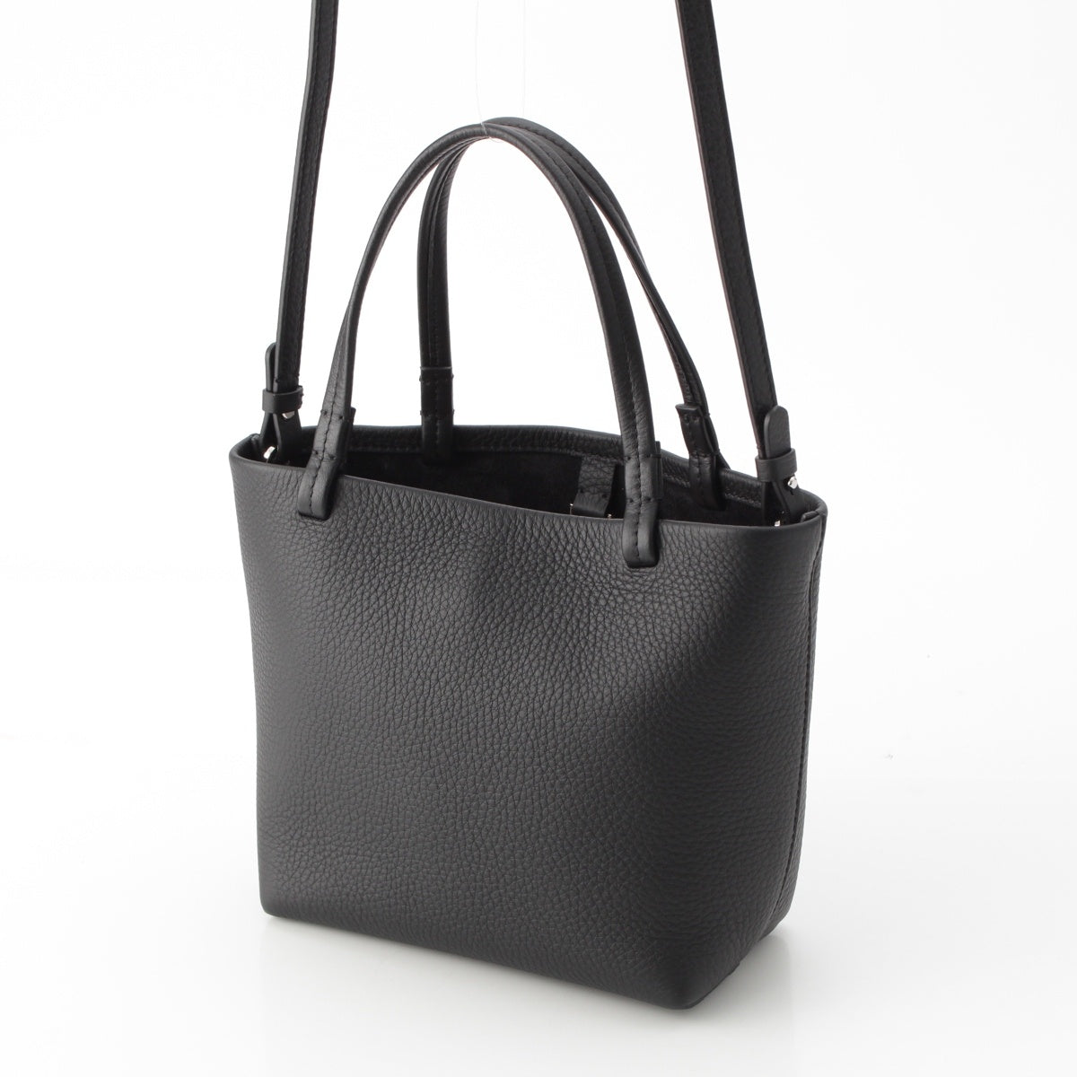 THE ROW park tote small leather 2way Shoulder Handbag W1199 L129 black