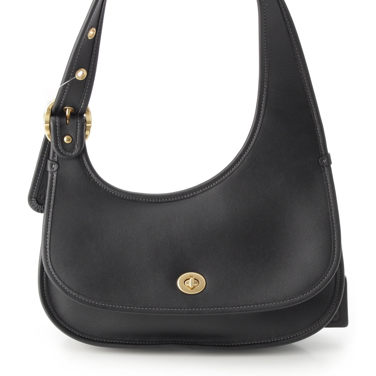 COACH leather Kashin Carry Crescent One Shoulder Bag CY923 black