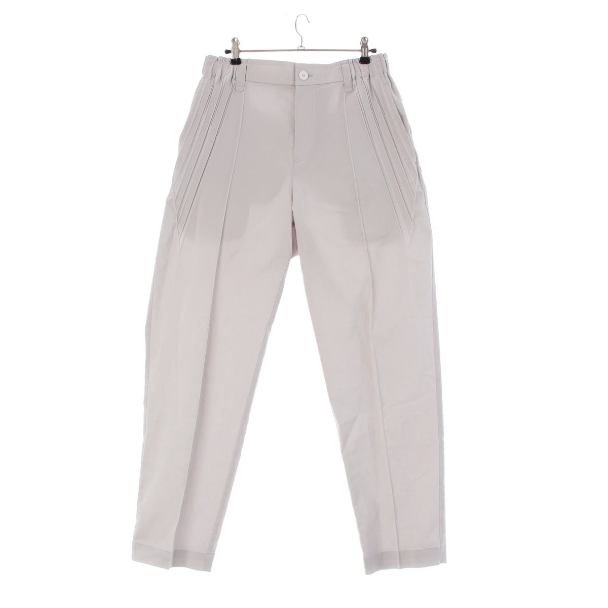 ISSEY MIYAKE Pleated design straight Pants AT31FF702 gray 3