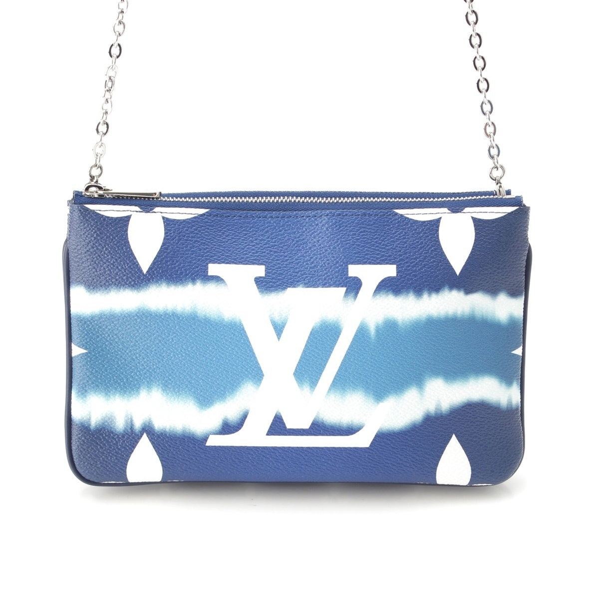 LOUIS VUITTON LV Escale Pochette Double Chain Shoulder Bag M69124 blue