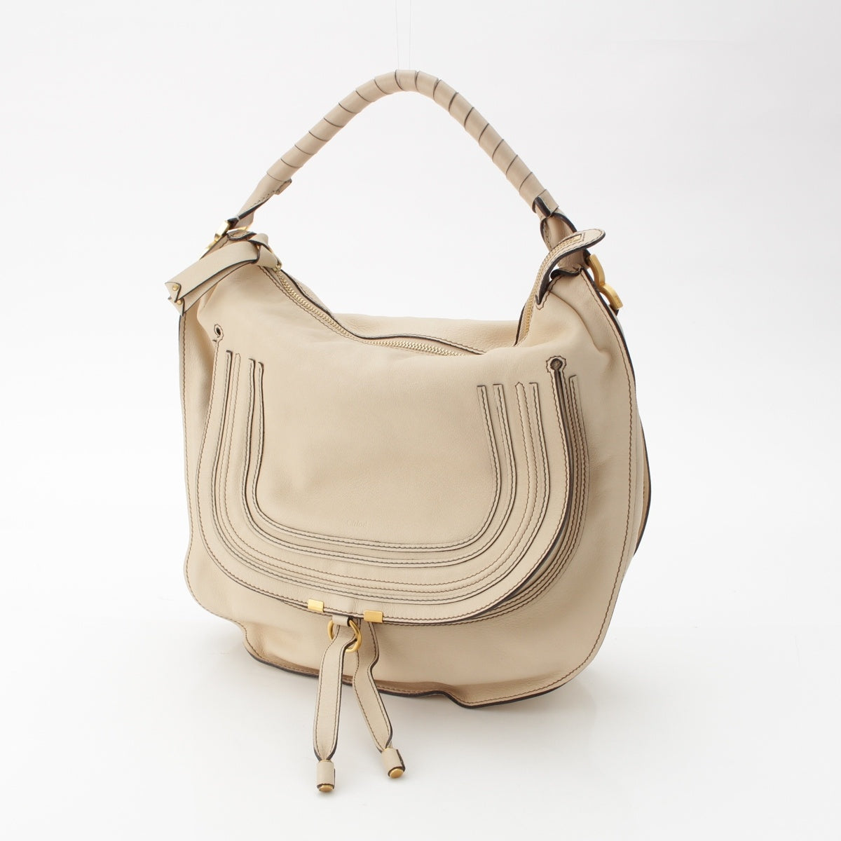 Chloe Mercy leather one Shoulder Bag beige