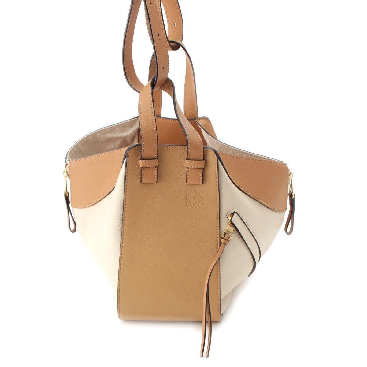 LOEWE Hammock Small 2WAY Shoulder Handbag 326.30KS35 Beige brown