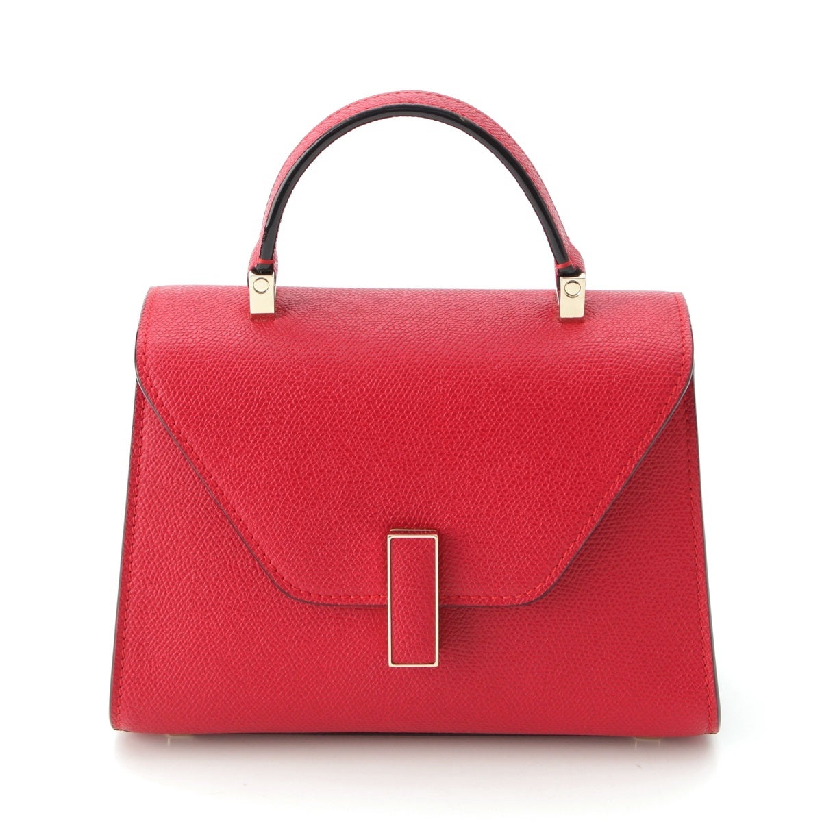 Valextra Iside Micro leather 2WAY Shoulder Handbag Red