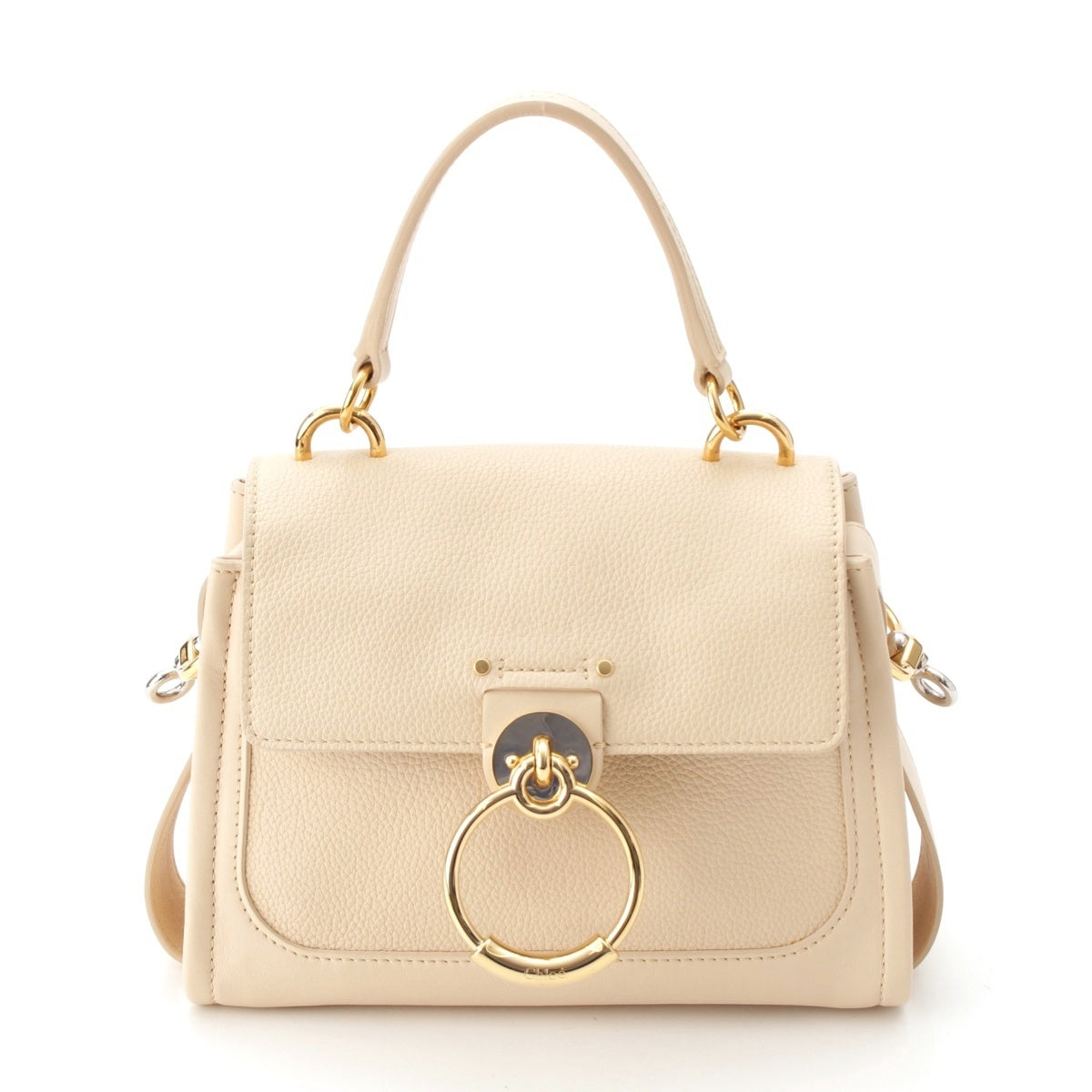 Chloe Tess Mini Day leather 2way Shoulder Handbag beige