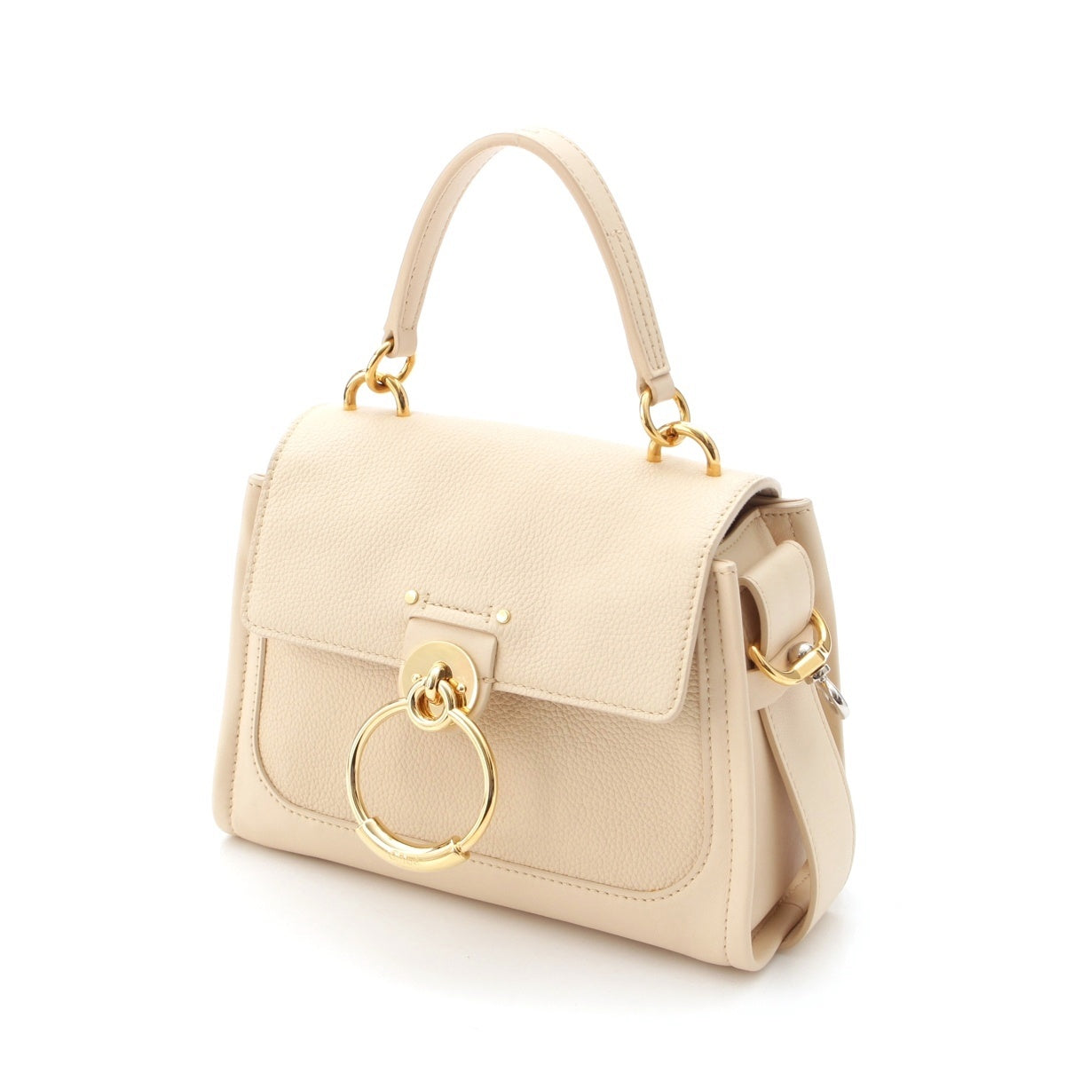 Chloe Tess Mini Day leather 2way Shoulder Handbag beige