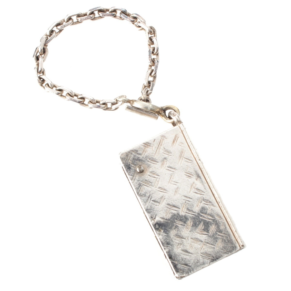 HERMES Book Name Tag charm Accessories 925 Silver 27.5g