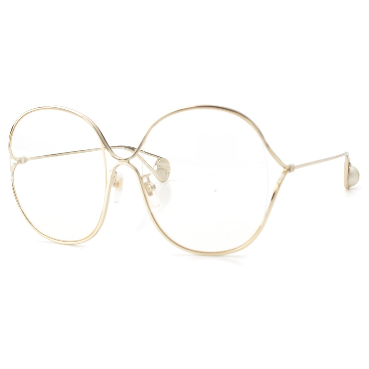 GUCCI GG Round Oversized Glasses Eyewear GG0362S gold