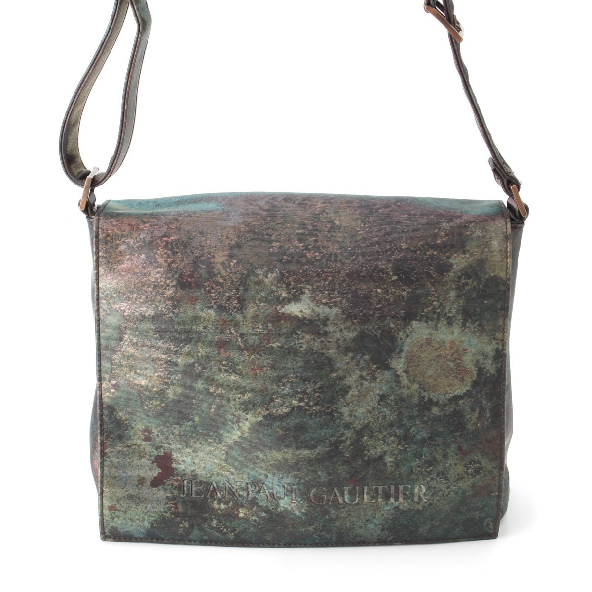 JEAN-PAUL GAULTIER V Cyber Full Flap Shoulder Bag multicolor