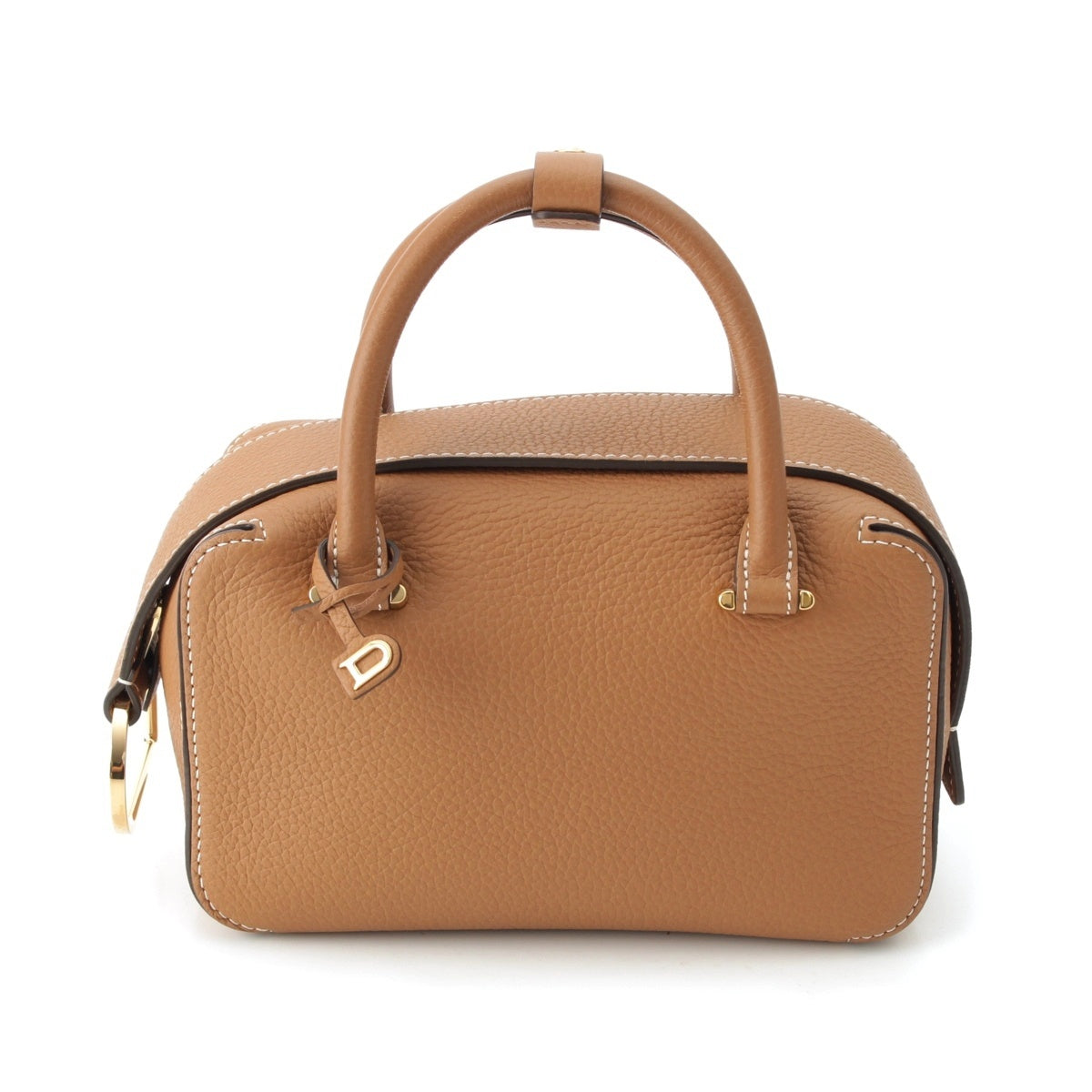 Delvaux Cool Box Mini Taurillon Clemence soft grain leather 2WAY Shoulder Handbag Vegetal