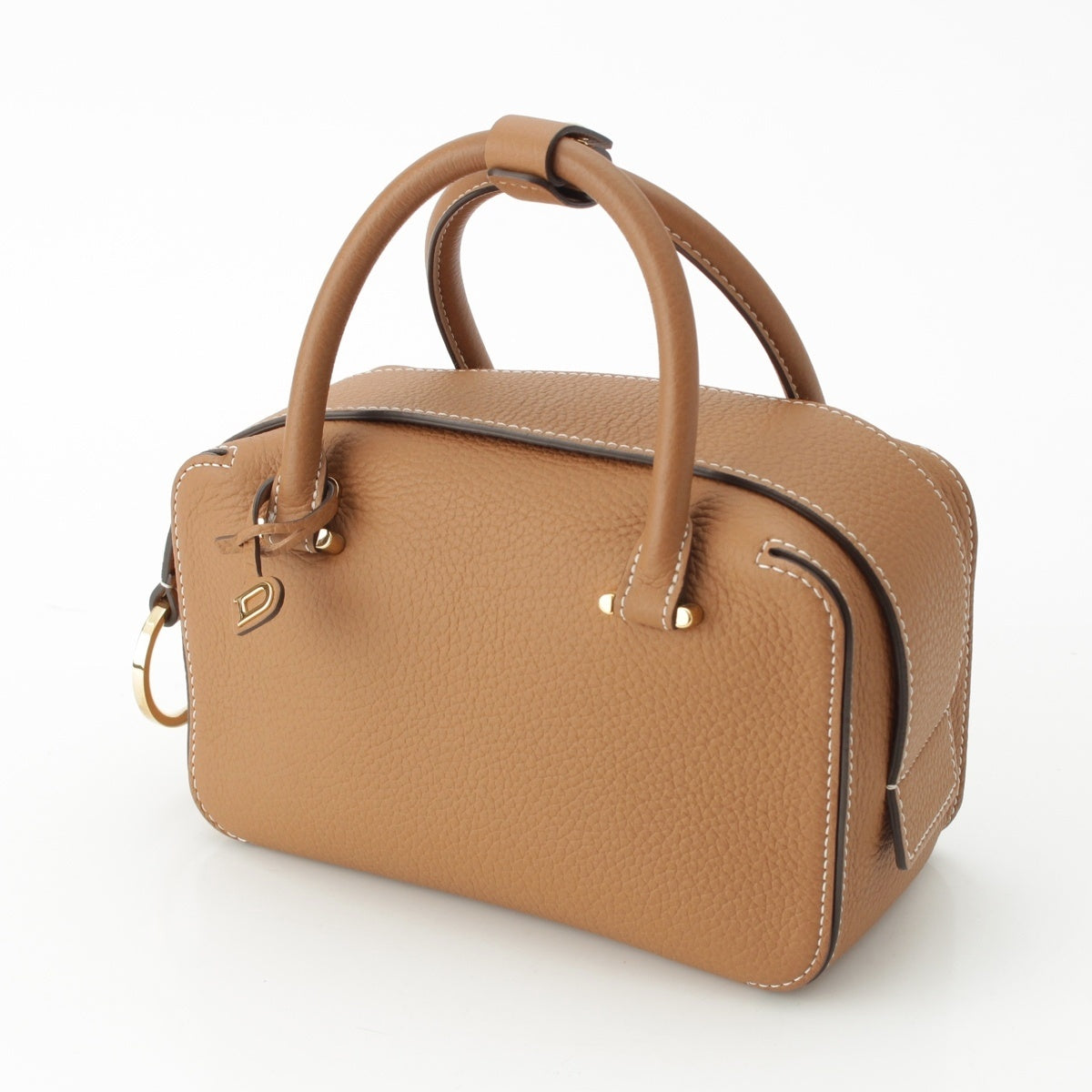 Delvaux Cool Box Mini Taurillon Clemence soft grain leather 2WAY Shoulder Handbag Vegetal