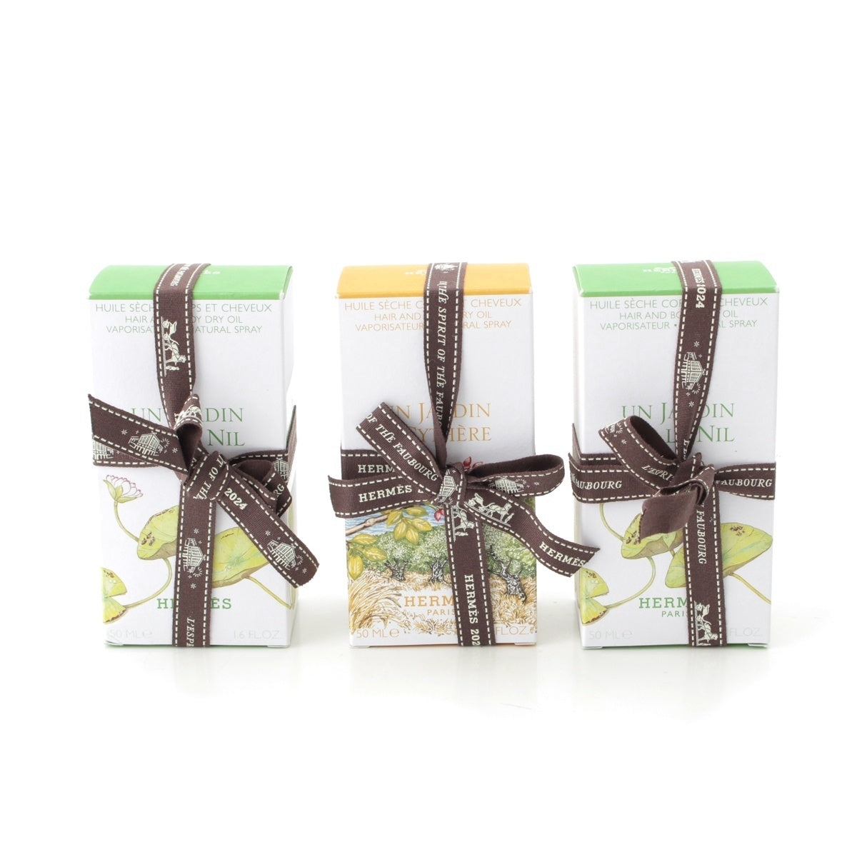 HERMES Hair & Body Dry Oil 50ml (3 items total) Fashion accessories Multicolor