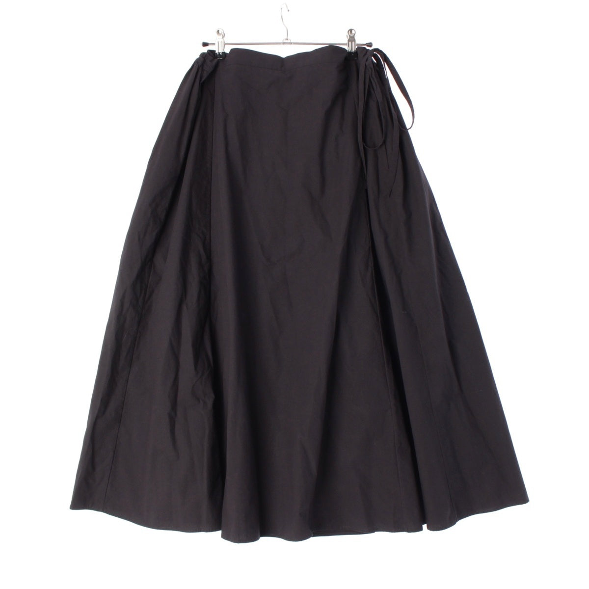 THE ROW cotton FLEUR Gathered Long skirt 8024 W2517 black S