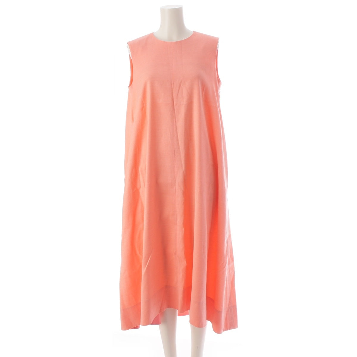 Drawer A-line long sleeveless one piece dress 6526-234-1363 salmon pink 36
