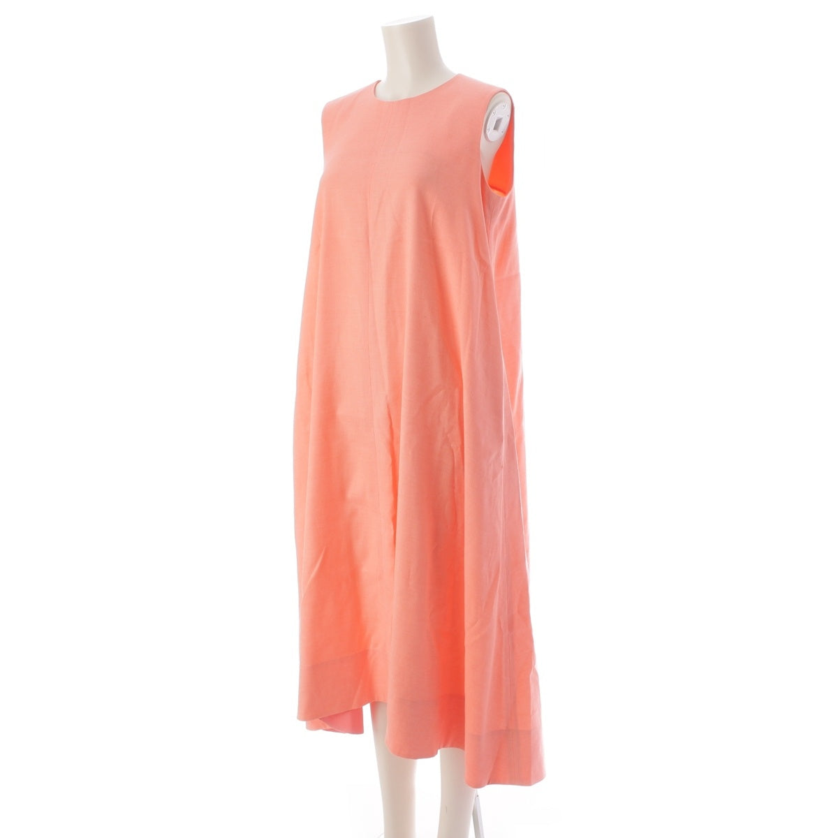 Drawer A-line long sleeveless one piece dress 6526-234-1363 salmon pink 36