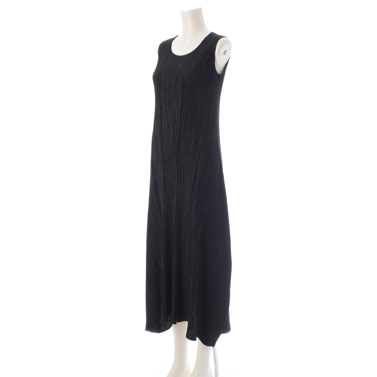 PLEATS PLEASE ISSEY  Flare Long Sleeveless one piece dress PP63-JH188 black 2
