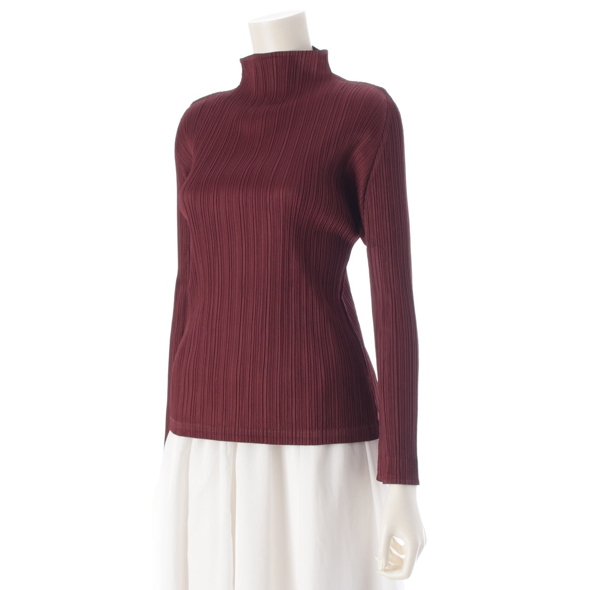 PLEATS PLEASE ISSEY  turtleneck long sleeve Cut tops Brown 3