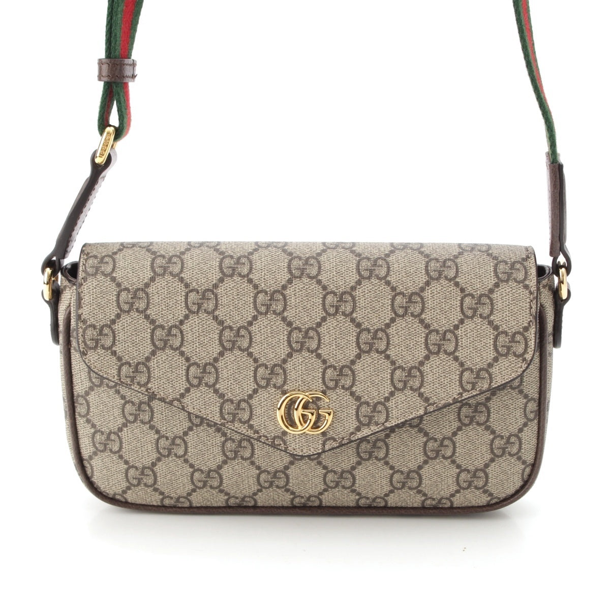 GUCCI PVC Ofidia Shoulder Bag mini 764961 Brown