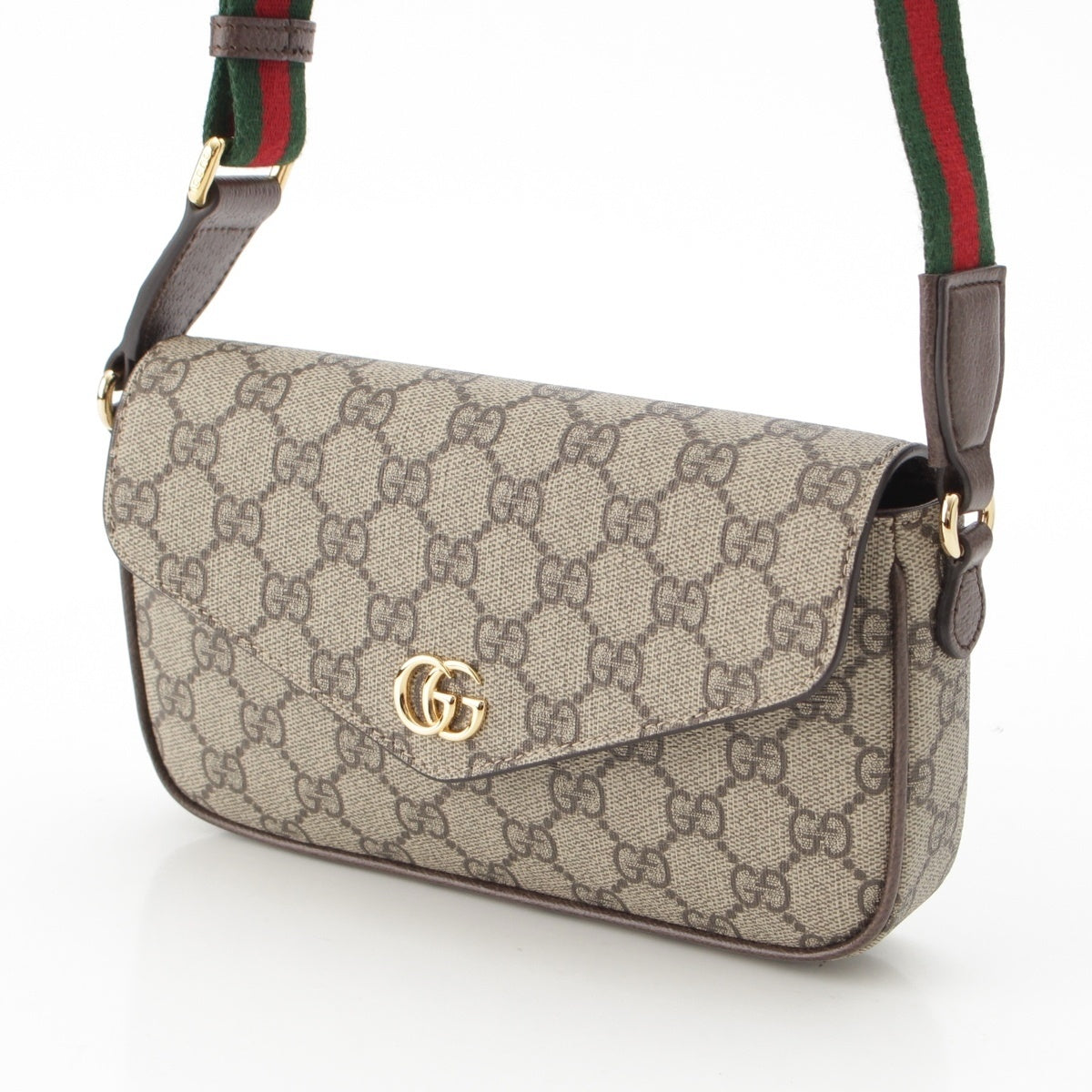 GUCCI PVC Ofidia Shoulder Bag mini 764961 Brown