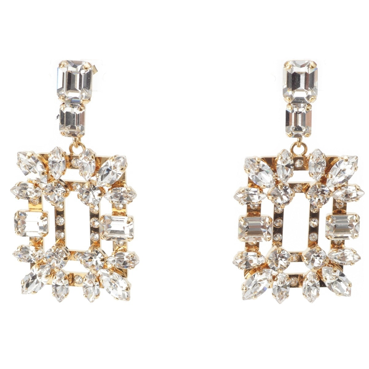 Roger Vivier Broche Vivier Rhinestone Pierce gold