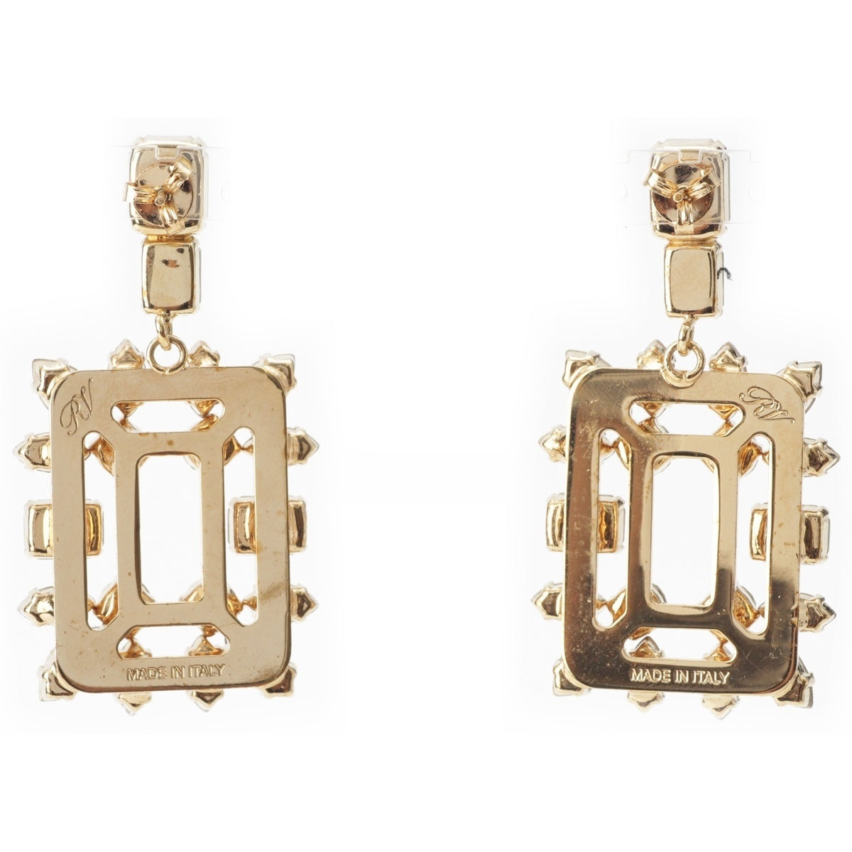 Roger Vivier Broche Vivier Rhinestone Pierce gold