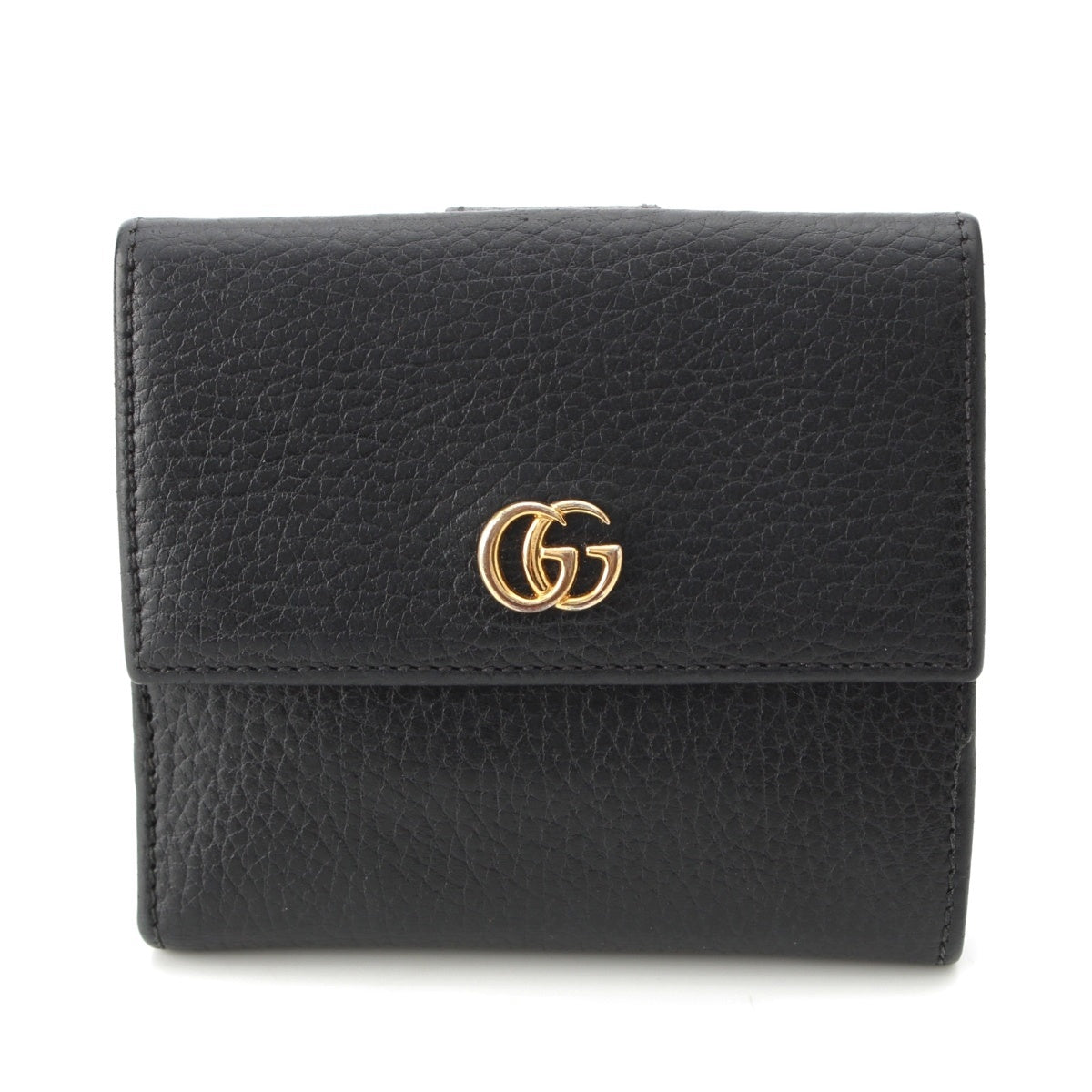 GUCCI GG Marmont leather Compact wallet Bifold Wallet 456122 black