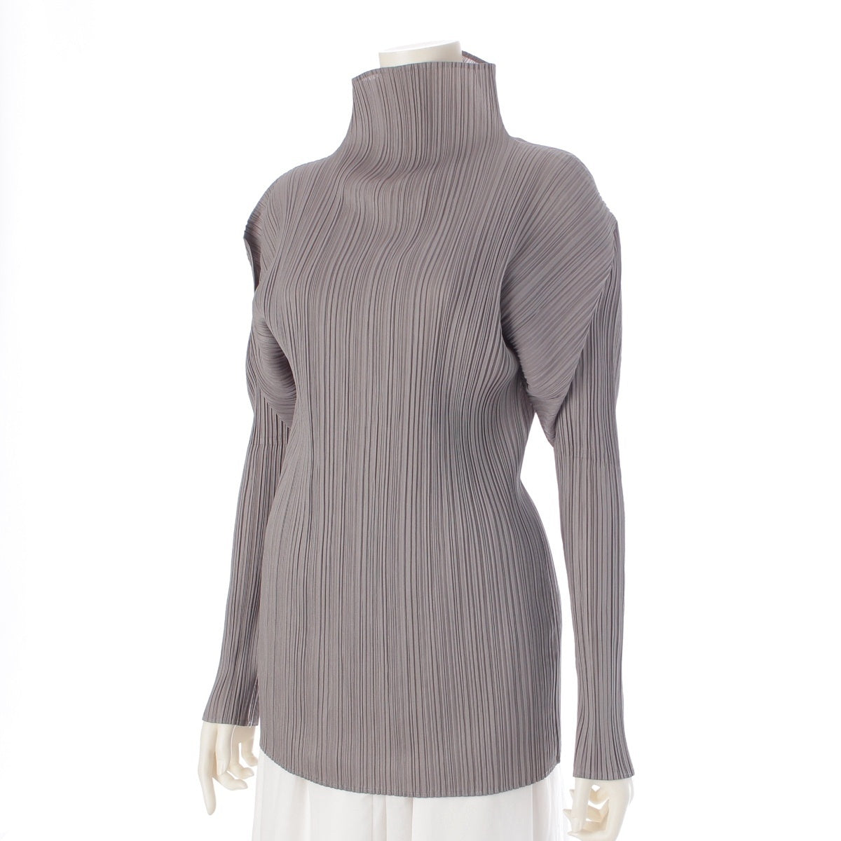 PLEATS PLEASE Long sleeves, Bottle neck Cut gray 4