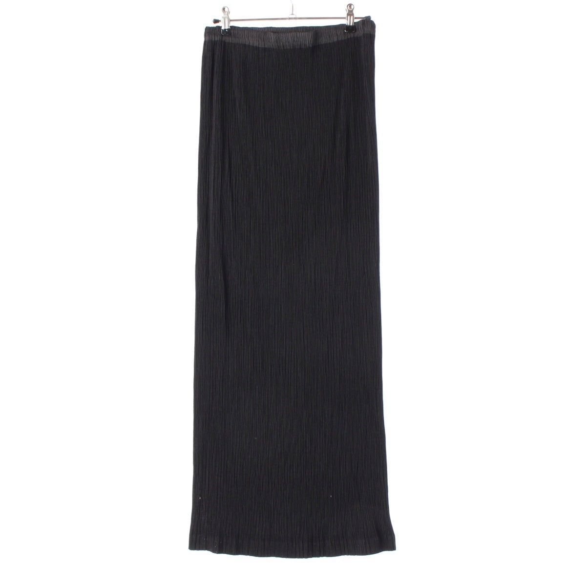 ISSEY MIYAKE Thick Waist Pleated Long skirt IM14FG912 black 4