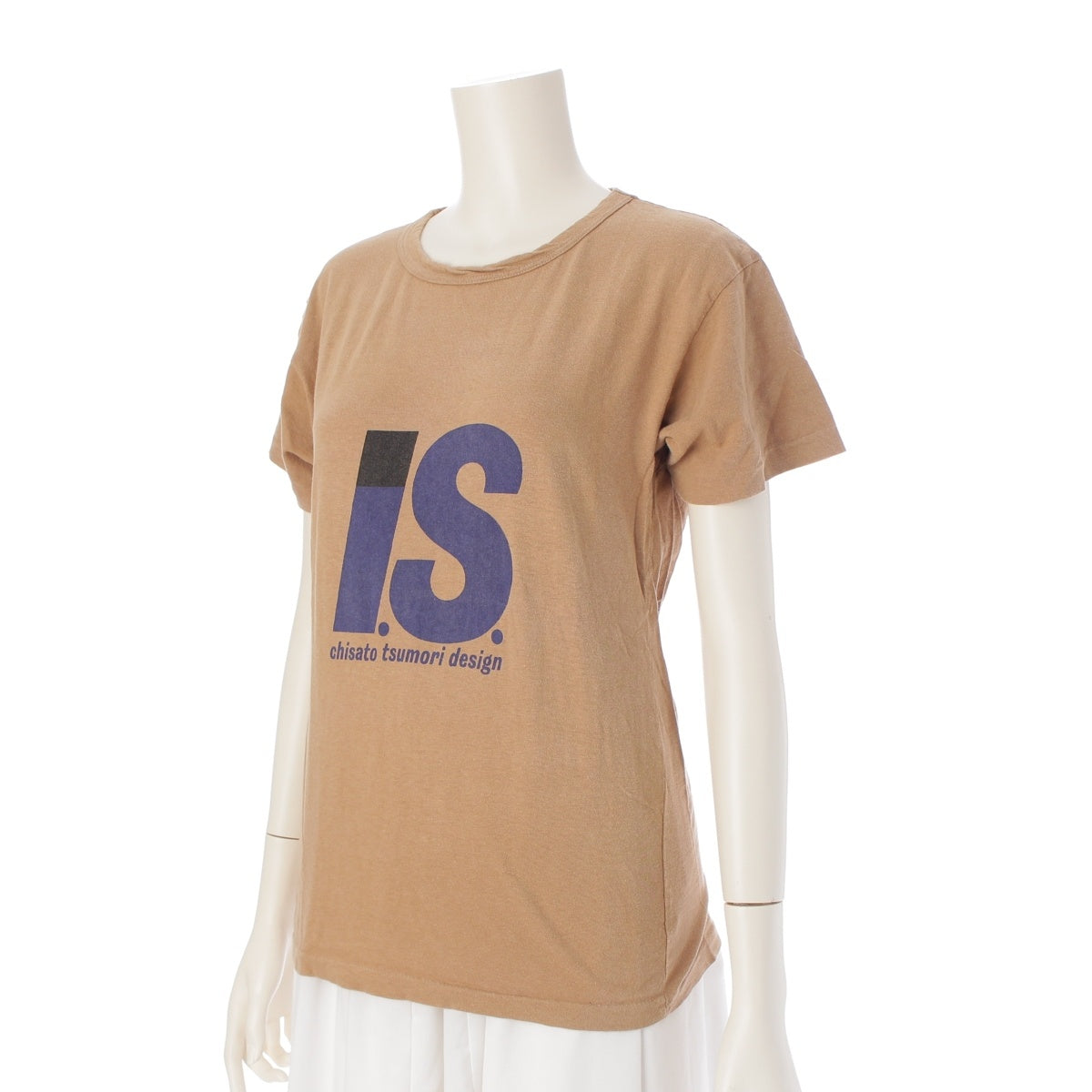 ISSEY MIYAKE Tsumori Chisato IS Issey Sports Single sleeve hem logo crew neck Cut Short sleeve T-shirt RY127 24 Beige Blue Navy 9