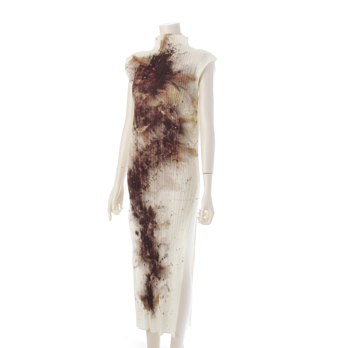 PLEATS PLEASE ISSEY  Guest Artist GUEST ARTIST SERIES NO.4 CAI GUO QIANG Dragon Dragon CAI GUO QIANG No sleeve one piece dress PP97-JH072 multicolor 3