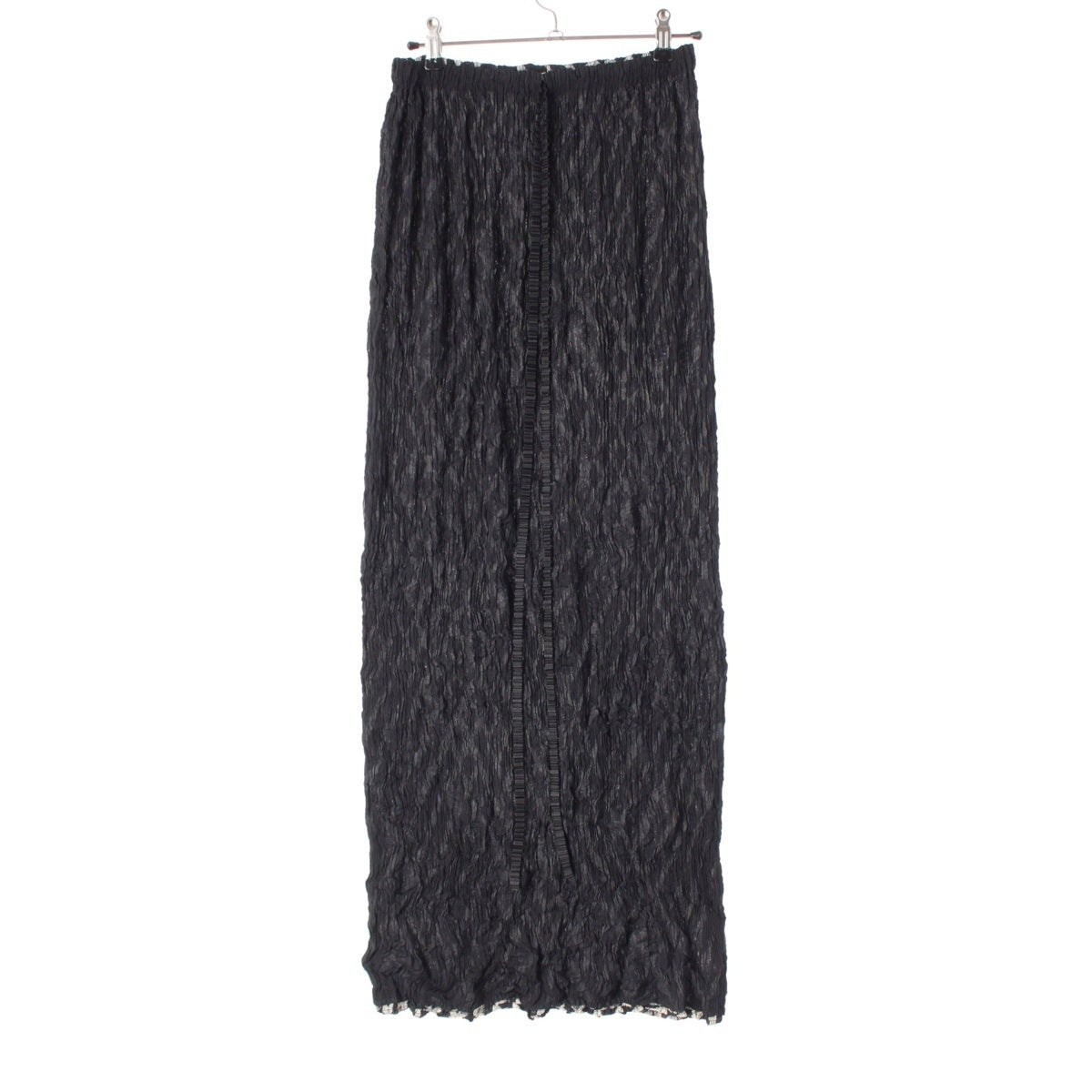 ISSEY MIYAKE Cross design uneven skirt Long skirt Bicolor Black Beige L