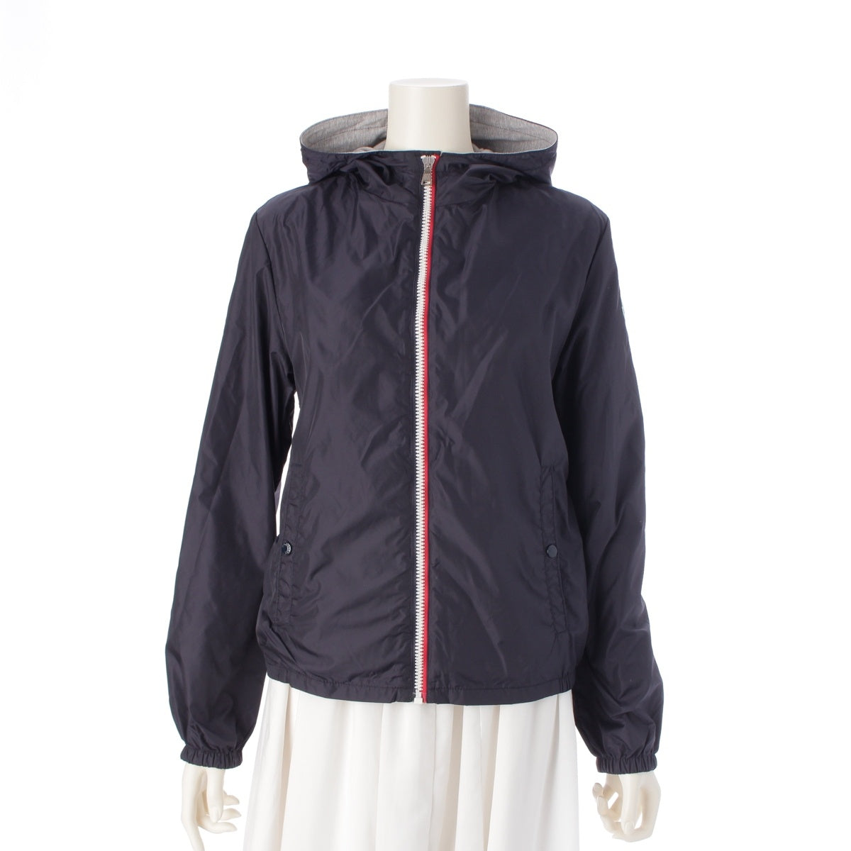 MONCLER NEW URVILLE GIUBOTTO Tricolor Zip Logo Nylon jacket outer Navy 14