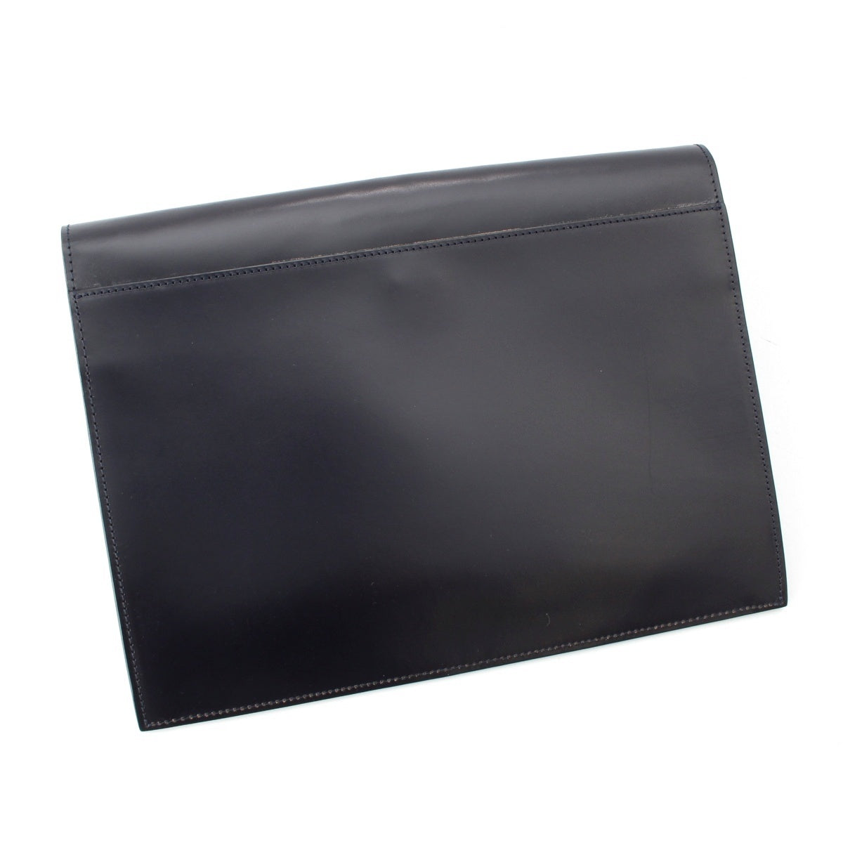 COCOMEISTER leather Bridle Clutch bag Navy