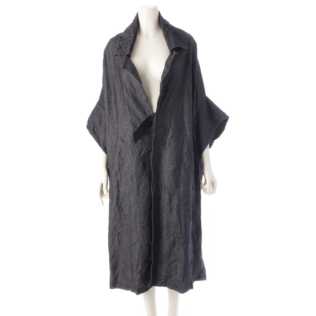 Y's Cotton polyester Wrinkled Square Washer coat outer YI-T14-674 gray 2