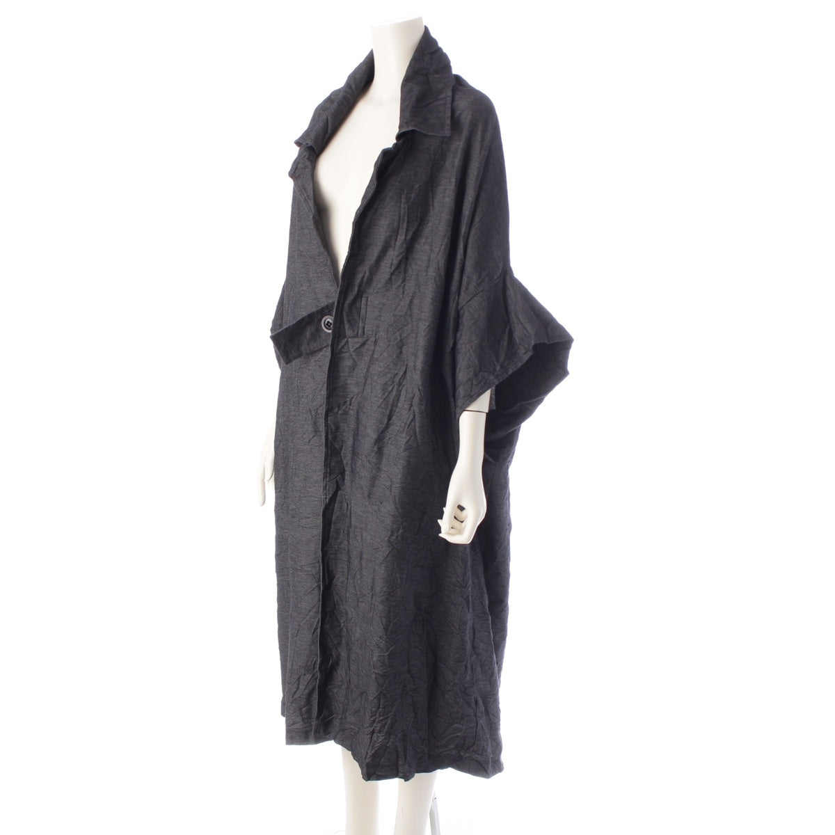 Y's Cotton polyester Wrinkled Square Washer coat outer YI-T14-674 gray 2