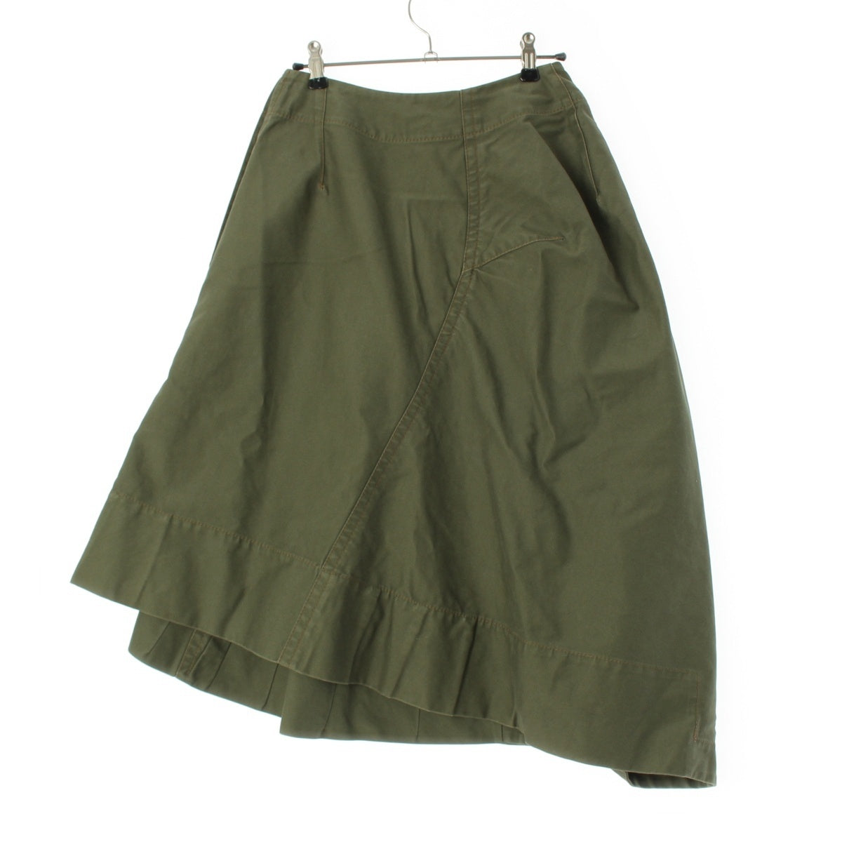 COMME des GARCONS cotton Side button transformation design skirt GD-S007 khaki XS