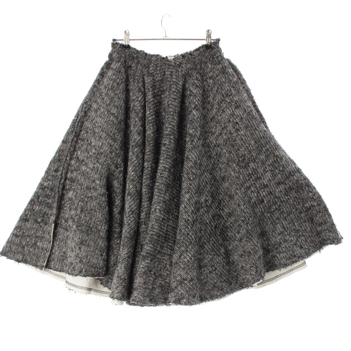 COMME des GARCONS wool Flat Low-gauge knit skirt GN-S017 gray xs