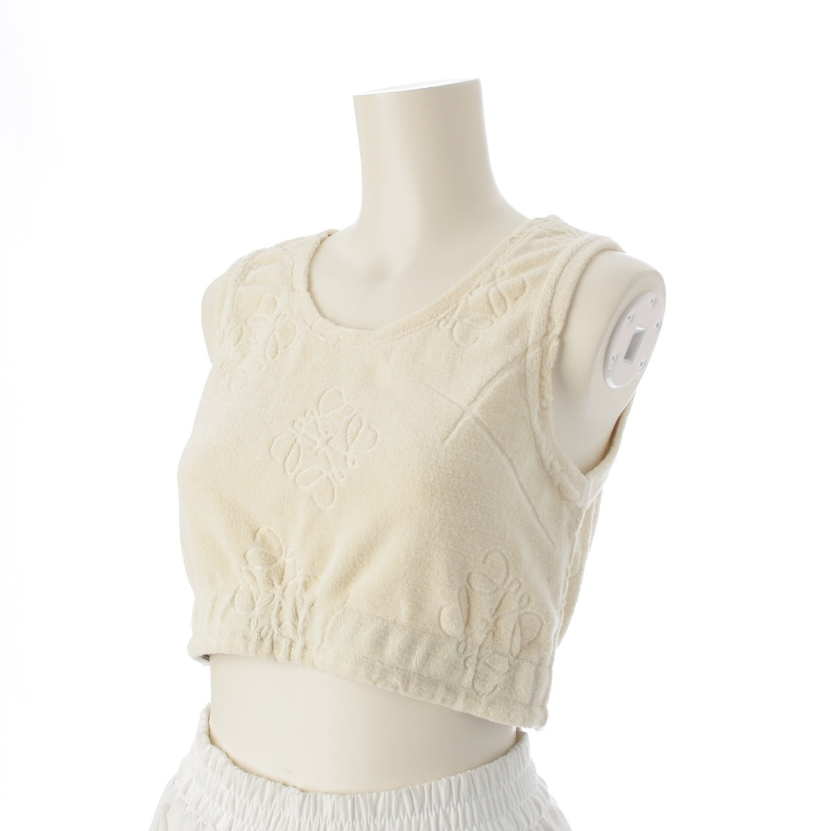 LOEWE cotton Anagram Paula's Ibiza Sleeveless Top Cut tops beige S