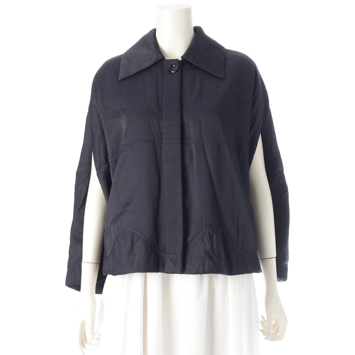 JIL SANDER Cape poncho outer J01TH0102 J65004 Navy 34