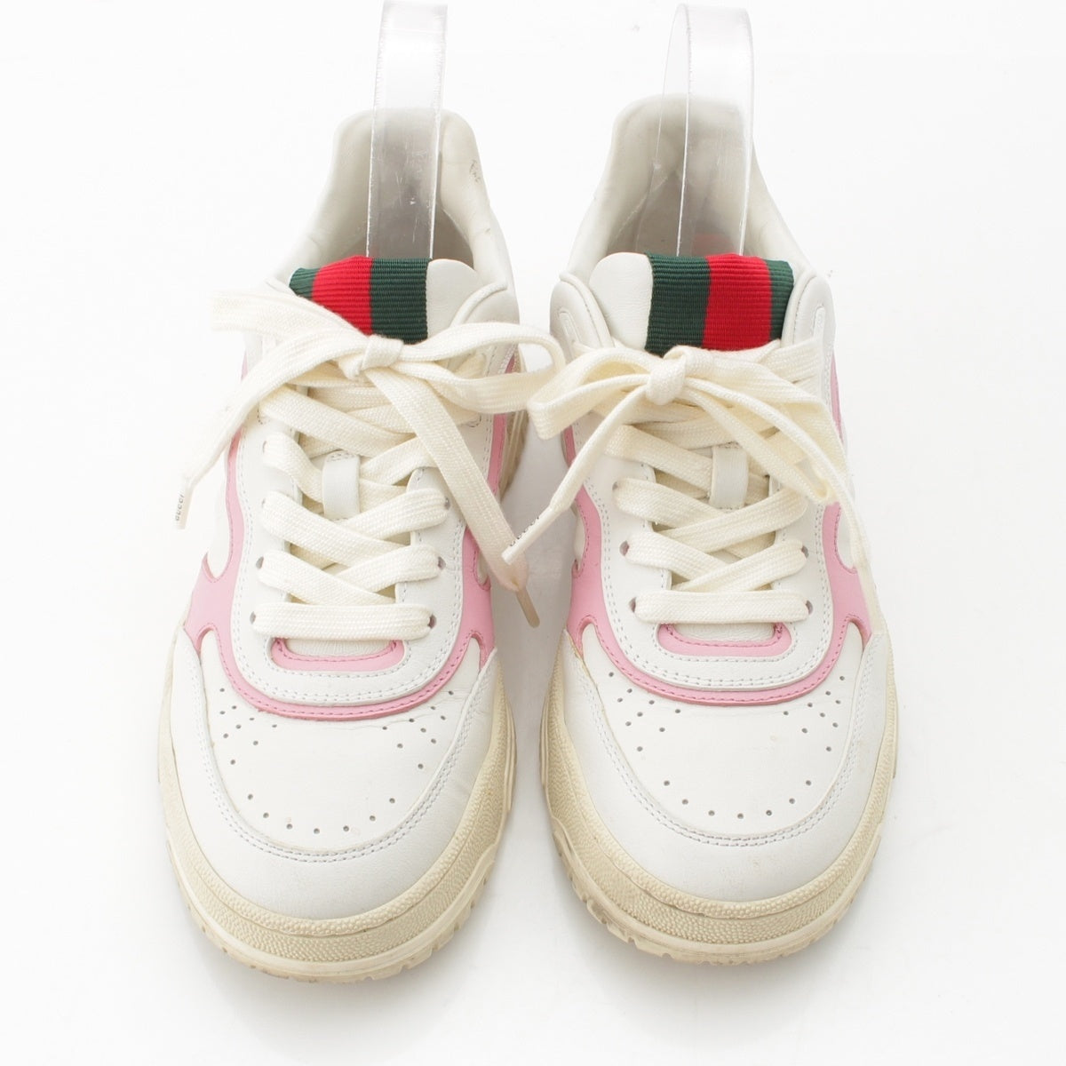GUCCI Reweb Low Top sneakers shoes 785728 white 37