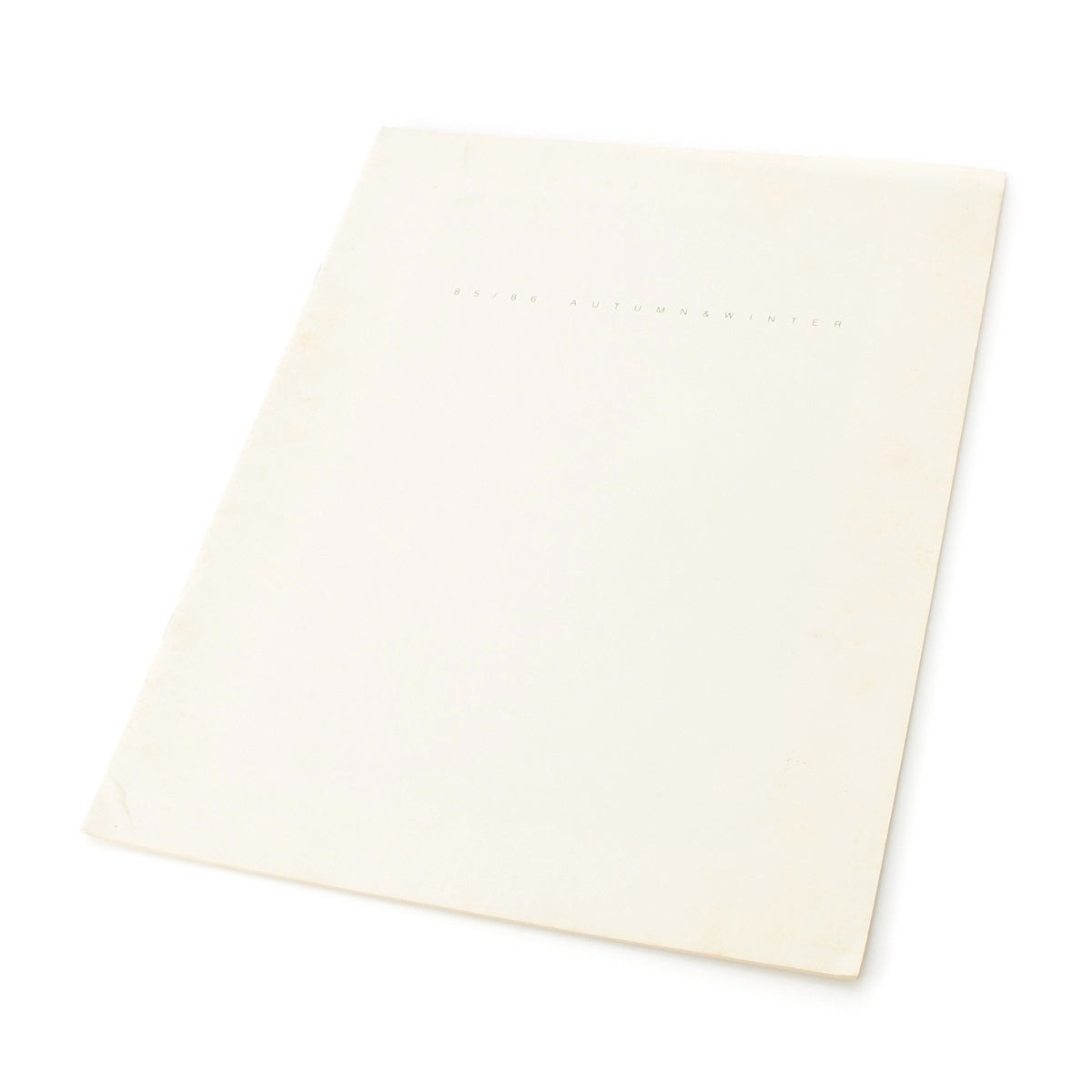 Y's 85/86 AUTUMN & WINTER Lookbook Photo Book Book white