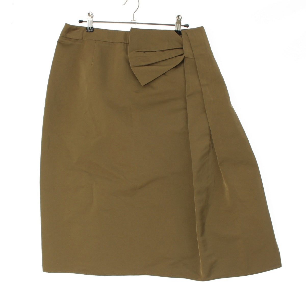 Rochas Nylon ribbon skirt ROPP350426 Khaki beige 44