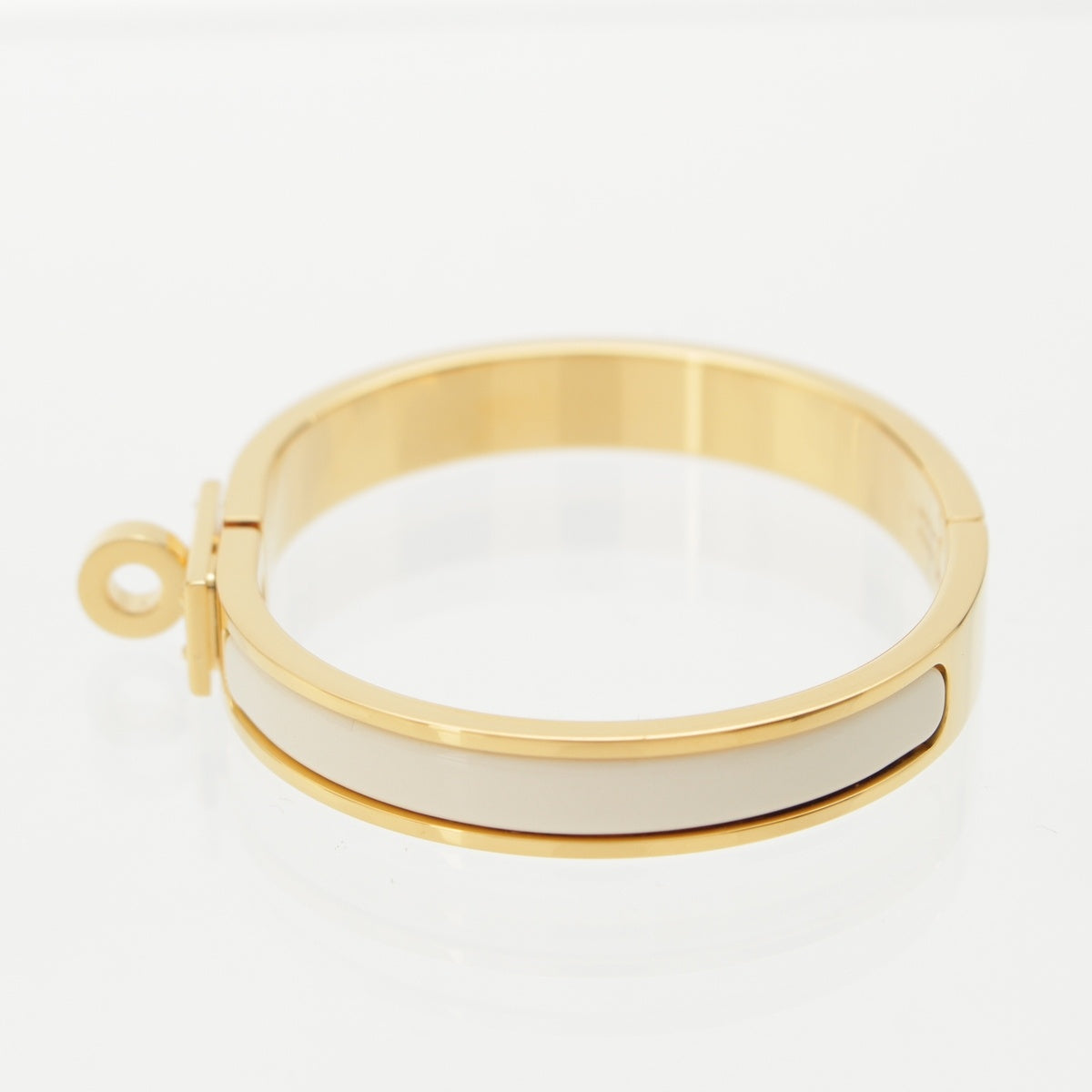 HERMES Mini Click Kelly GP Gold bracelet Bangle Accessories Marong rasse 27.8g