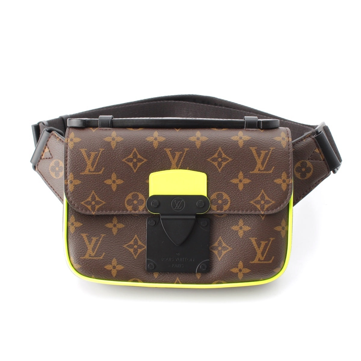 LOUIS VUITTON Monogram S-Lock Sling body bag M45864 Brown