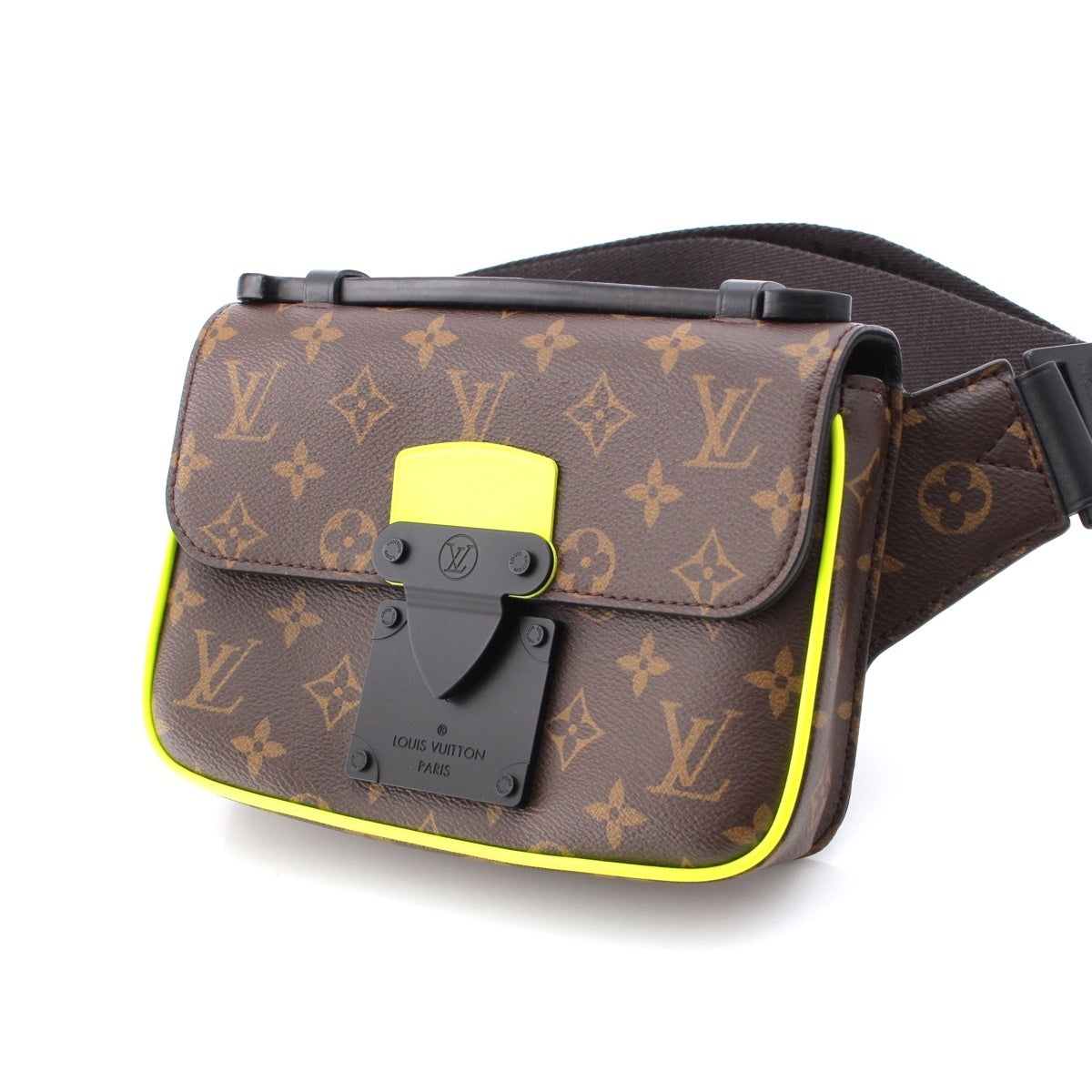LOUIS VUITTON Monogram S-Lock Sling body bag M45864 Brown