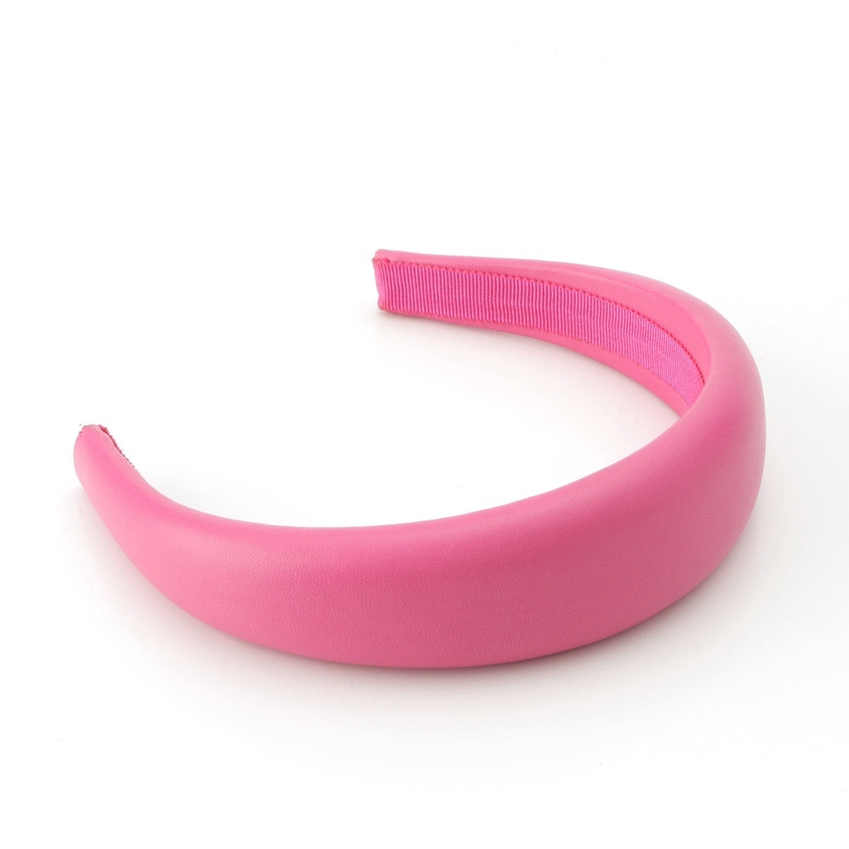 MIUMIU Nappa leather Logo gold hair accessory Katyusha accessories 51H025 pink